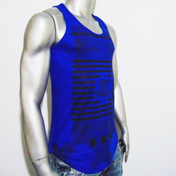 MODA HEDS AUSTRALIA MEN'S BLUE TANK TOP SIZE M - Picture 3 of 5